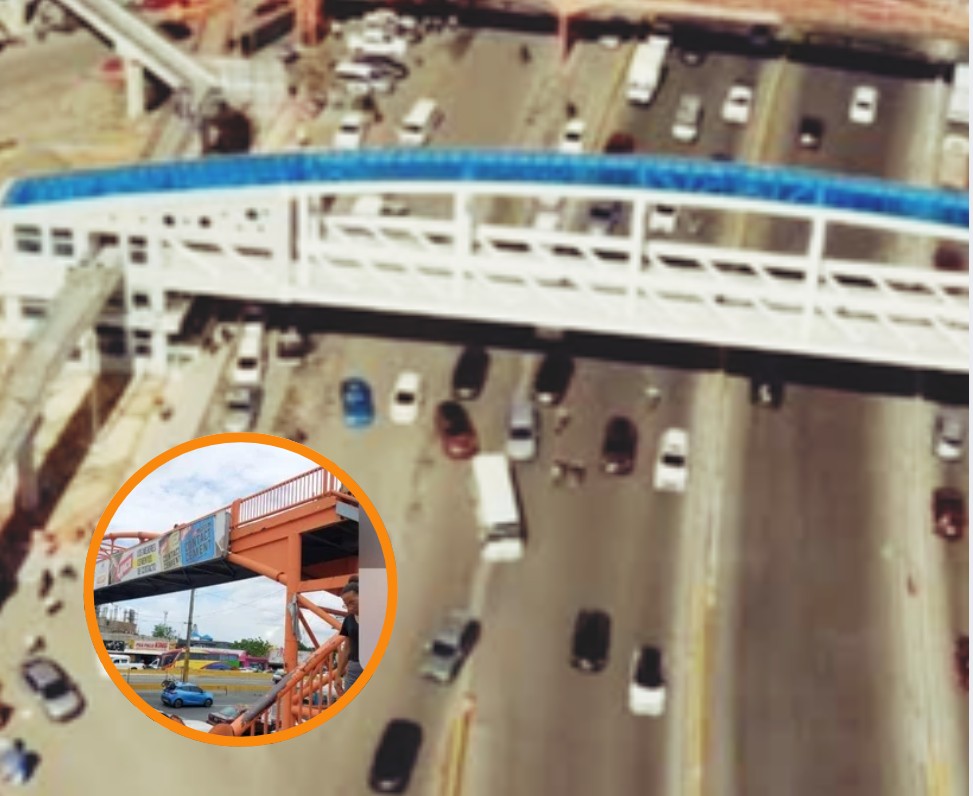 Hasta 5:00 AM de este lunes 30 estará cerrado el Km 9 por retiro del viejo puente peatonal, según MOPC