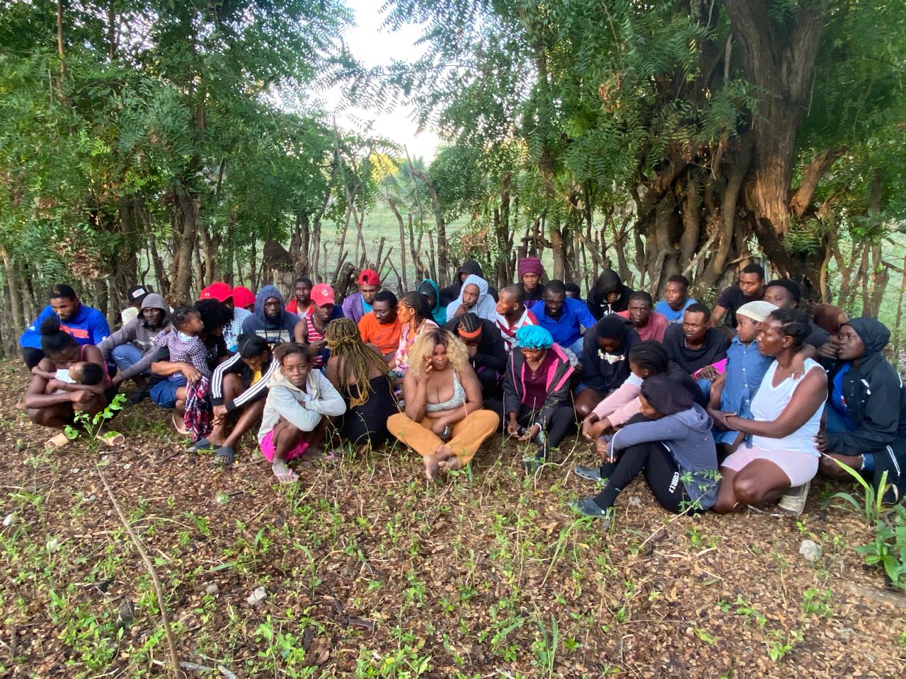 !En un platanal¡ Ejército Intercepta 43 haitianos ilegales en Montecristi