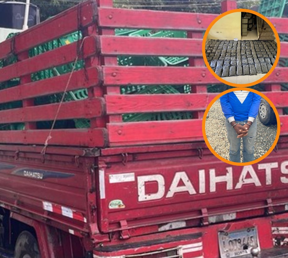 ¡151 paquetes!  Con marihuana sintética interceptan camión en Azua 