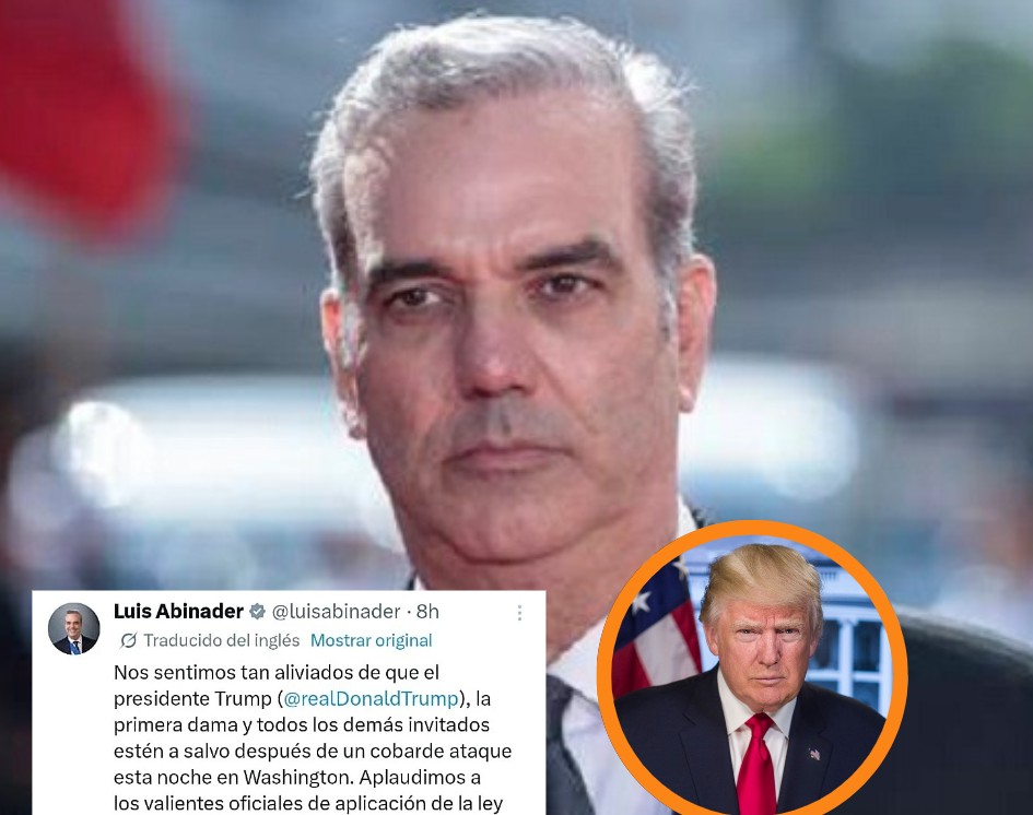 Presidente Abinader expresa solidaridad con EE.UU. tras atentado en Washington 