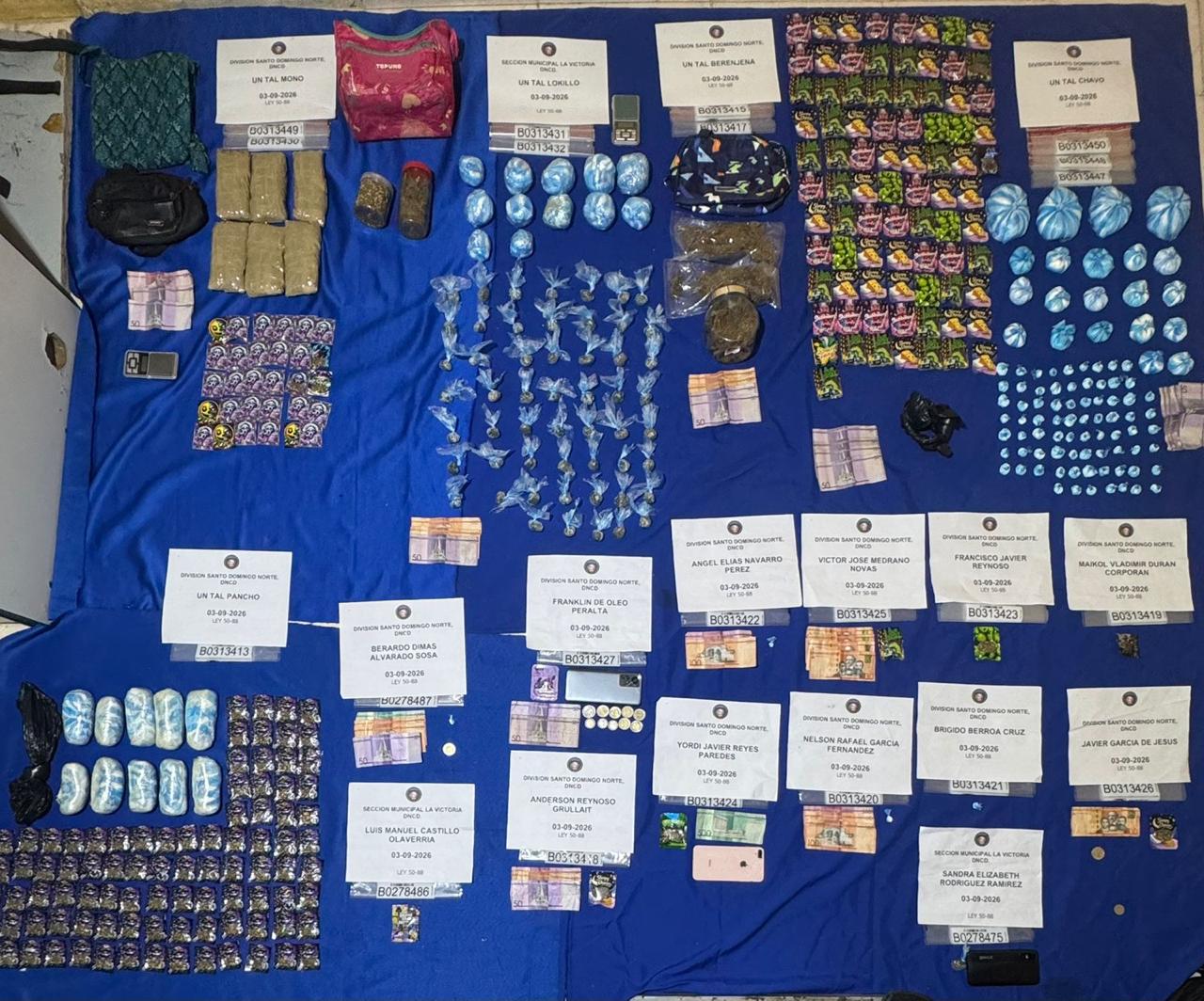 Decomisan 10,147 gramos de sustancias narcóticas en SDN