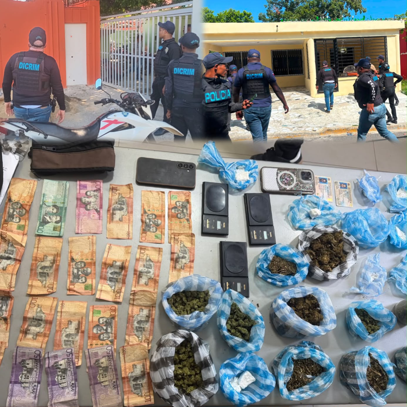 Desmantelan puntos de drogas, ocupa narcóticos en Sabana Perdida, SDN; varios detenidos