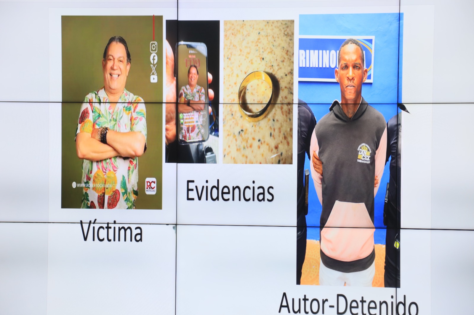 PN apresa autor de robo y agresión a Kenny Grullón, y recupera pertenencias 